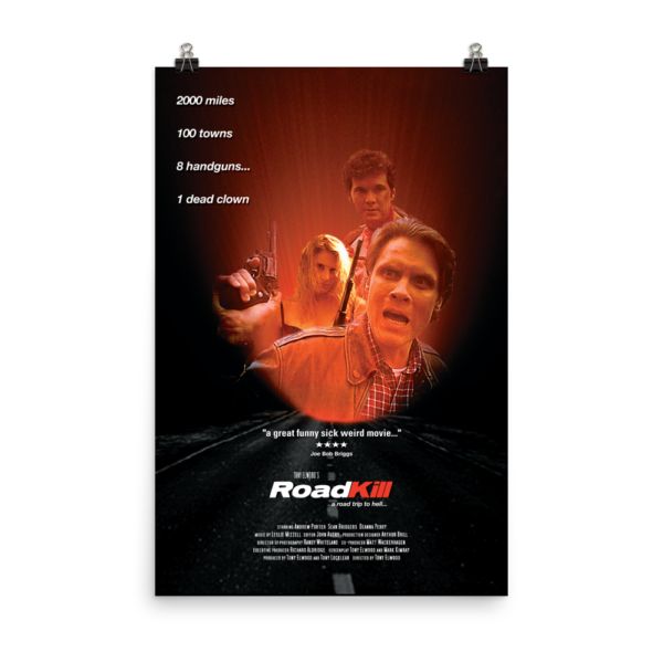 Roadkill Poster, Tony Elwood's RoadKill, Roadkill, Killer, Tony Elwood, Horror Movie Poster, 80's Horror, Thrillers, action movies