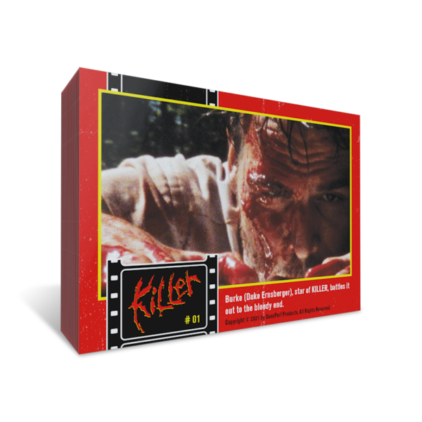 Tony Elwood's Killer, Killer Trading Cards, Killer Collector Cards, Tony Elwood, Horror, Serial Killer Movies, Low Budget Films, Independent movies